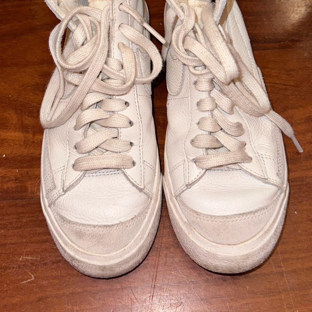 customized white nike blazers